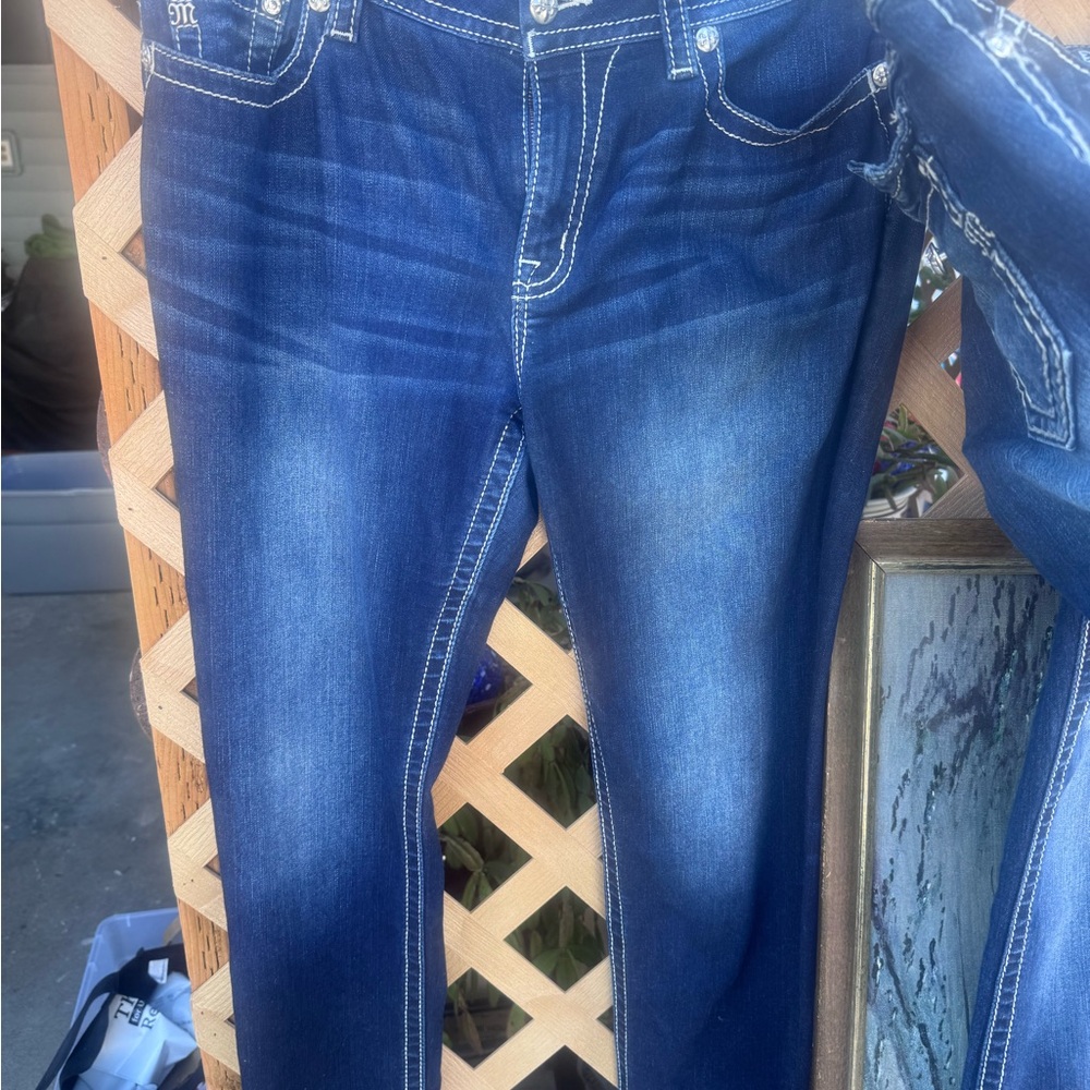 LSA Blue Denim Jeans with White Stitching